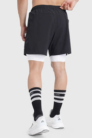 2 in 1 Laser Short Black by Fuaark Nz