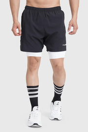 2 in 1 Laser Short Black by Fuaark Nz
