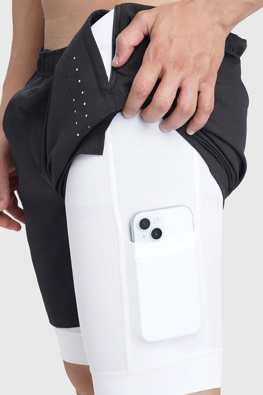2 in 1 Laser Short Black by Fuaark Nz