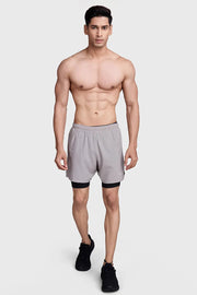 2 in 1 Laser Short Beige/Black by Fuaark Nz
