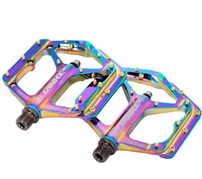 g8buynz 2 pcs Mountain Bike Pedals MTB Pedals Bicycle Flat Pedals colourful 2 pcs Mountain Bike Pedals MTB Pedals Bicycle Flat Pedals colourful