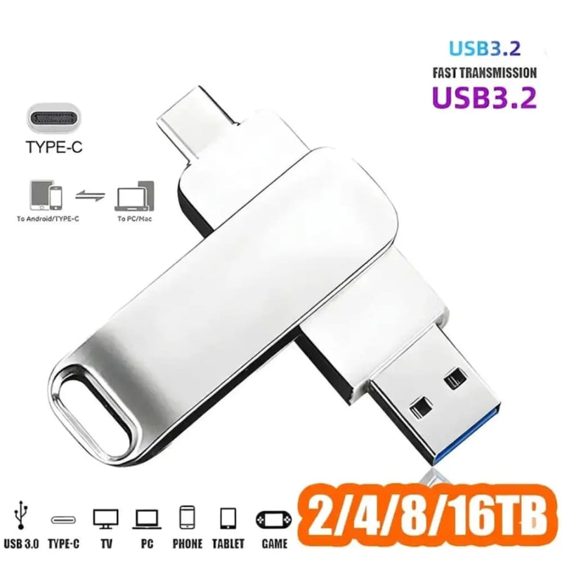 9eight5 2TB - 4TB USB 3.2 Waterproof Flash Drive 2TB - 4TB USB 3.2 Waterproof Flash Drive