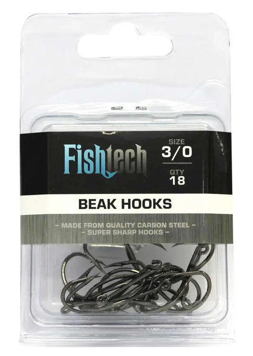 Fishtech Beak Hooks 3/0 (18 per pack) by NZ Diver