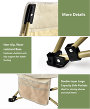 Portable Folding Beach Chair – Enhanced Size & Comfort URB10326 by ECOTREK