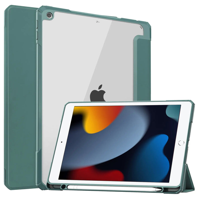 iPad 10.2 Case Clear Transparent Back Shell, Auto Sleep Wake by salelink.co.nz