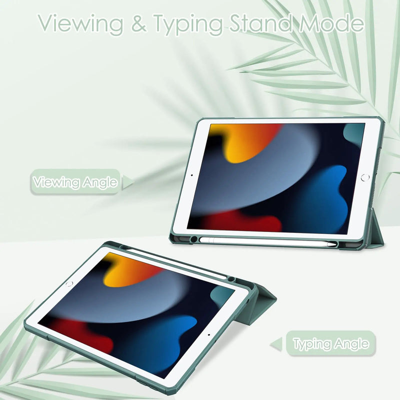 iPad 10.2 Case Clear Transparent Back Shell, Auto Sleep Wake by salelink.co.nz