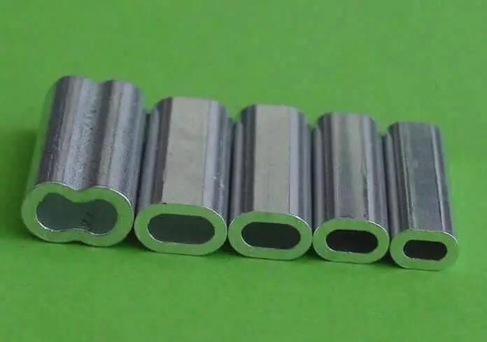 3.1 mm Aluminum Single Sleeve Crimp by Action Fishing Nets
