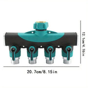 3/4" 2/4-Way Garden Hose Splitter with Shut-Off Valve (different types available) by Habicare