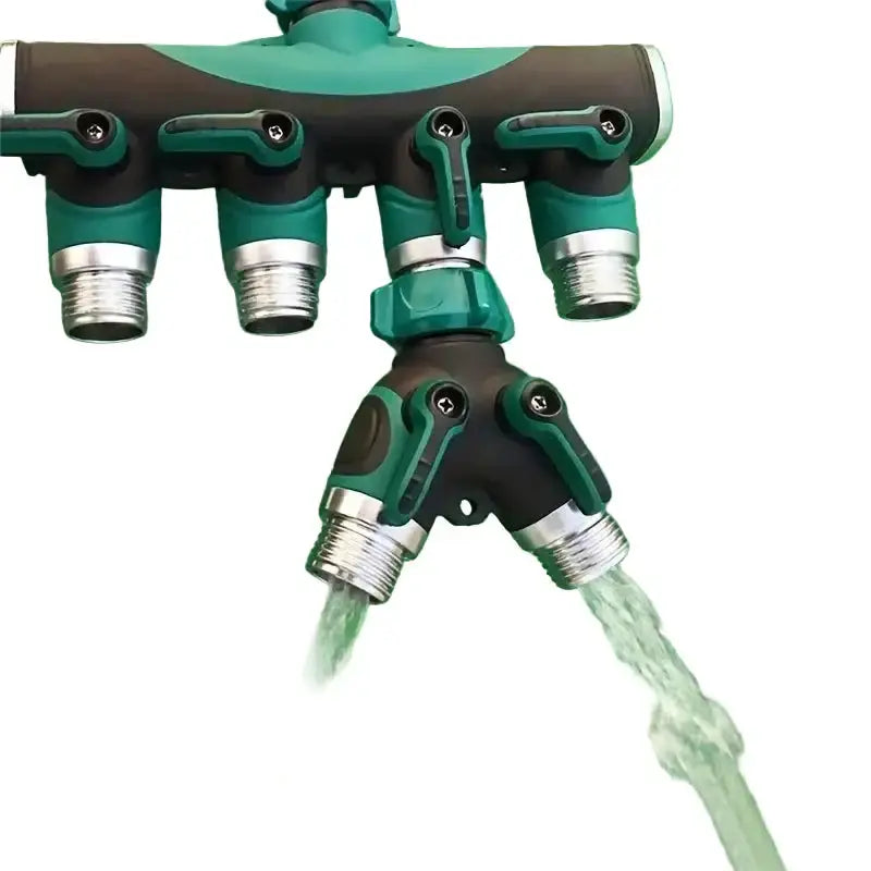 3/4" 2/4-Way Garden Hose Splitter with Shut-Off Valve (different types available) by Habicare