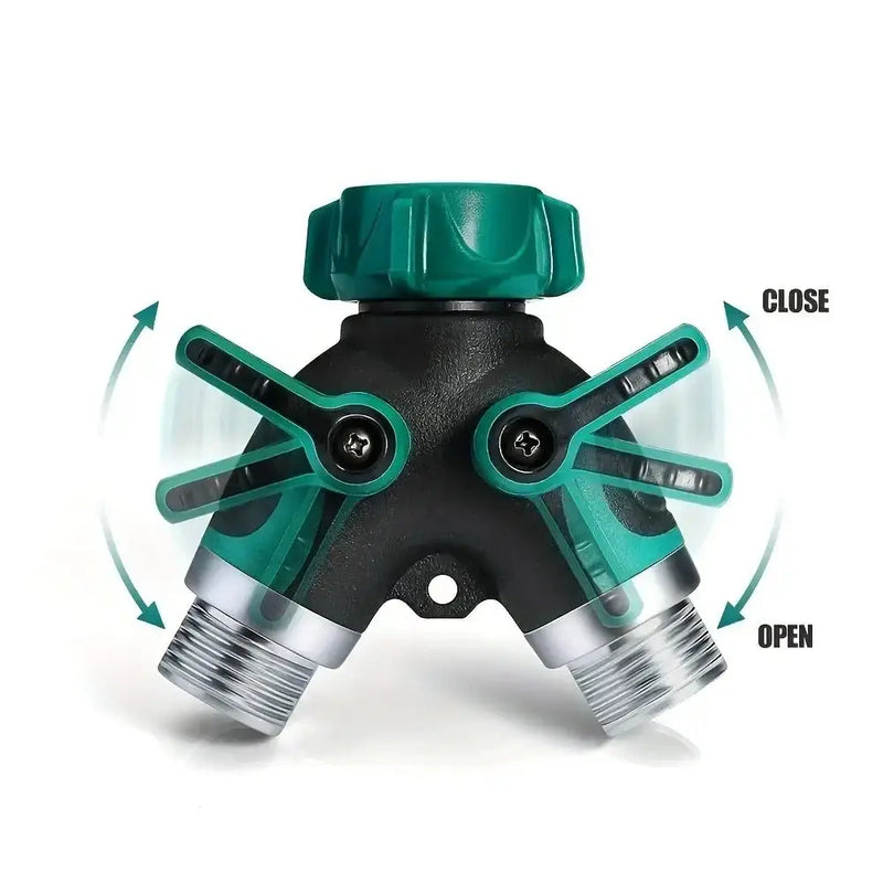 3/4" 2/4-Way Garden Hose Splitter with Shut-Off Valve (different types available) by Habicare