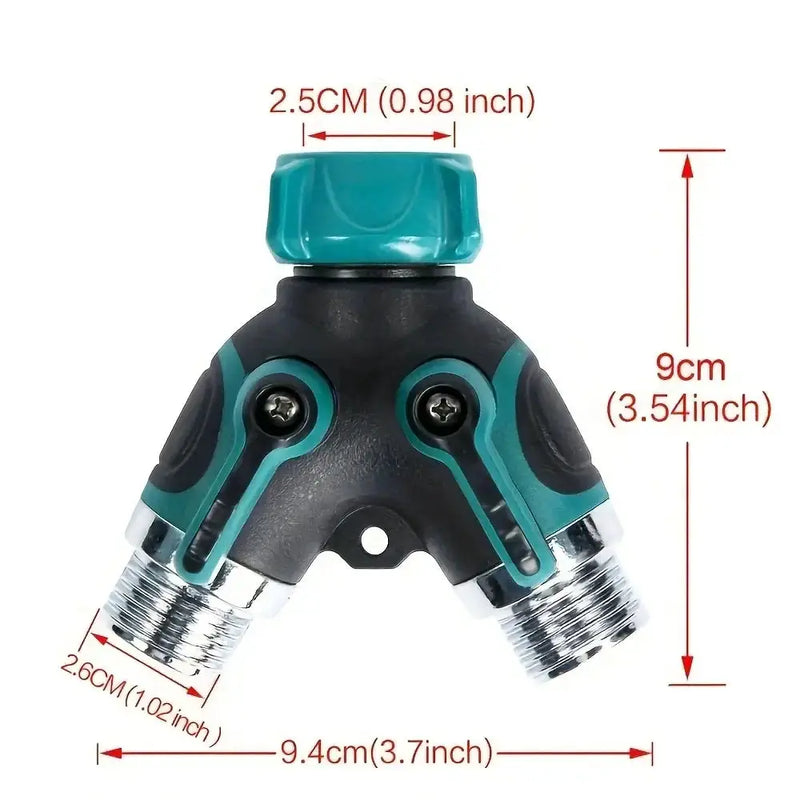 3/4" 2/4-Way Garden Hose Splitter with Shut-Off Valve (different types available) by Habicare