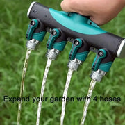 3/4" 2/4-Way Garden Hose Splitter with Shut-Off Valve (different types available) by Habicare
