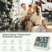 3.4" LCD Digital Thermometer Hygrometer for Home & Office by Habicare