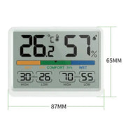 3.4" LCD Digital Thermometer Hygrometer for Home & Office by Habicare