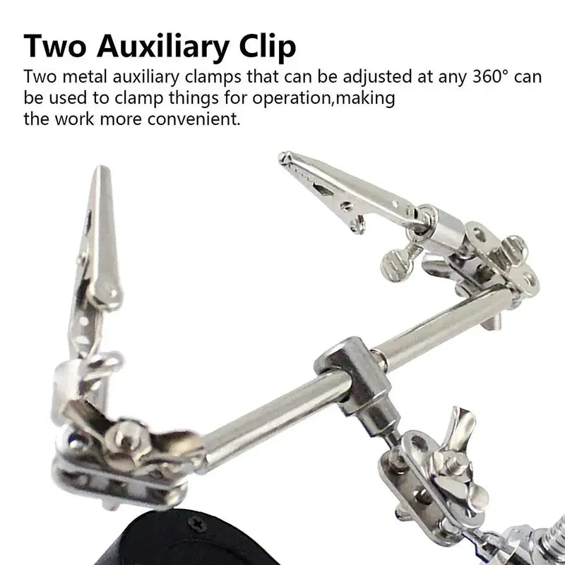 3.5X/12X Welding Magnifier with Auxiliary Clip & Stand by Habicare
