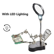 3.5X/12X Welding Magnifier with Auxiliary Clip & Stand by Habicare