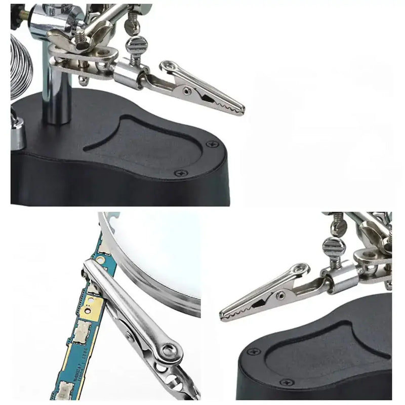 3.5X/12X Welding Magnifier with Auxiliary Clip & Stand by Habicare