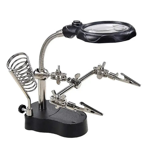 3.5X/12X Welding Magnifier with Auxiliary Clip & Stand by Habicare