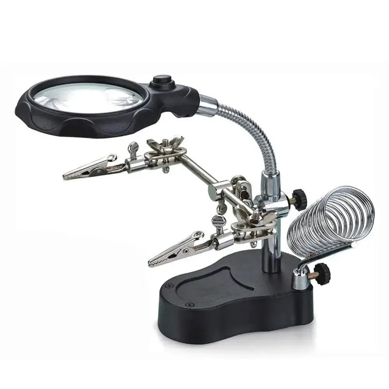 3.5X/12X Welding Magnifier with Auxiliary Clip & Stand by Habicare