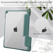 iPad 10.2 Case Clear Transparent Back Shell, Auto Sleep Wake by salelink.co.nz