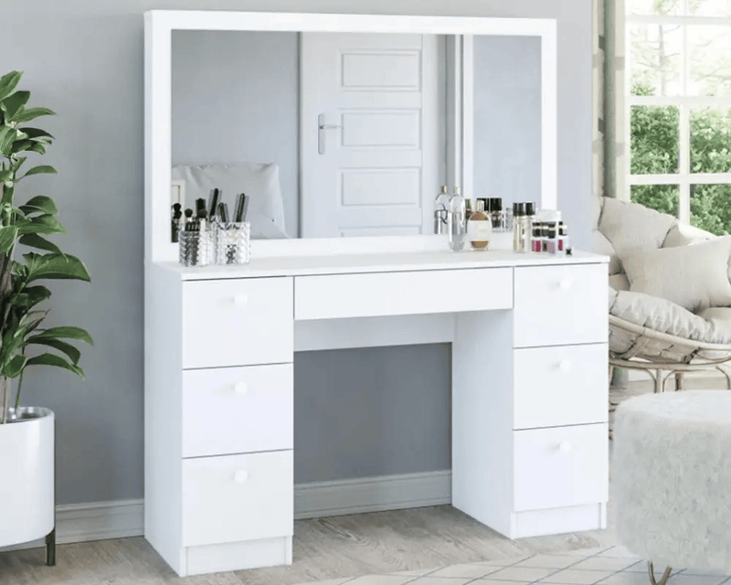 The Shopsite Home-living Dressing Table with Stool Dressing Table with Stool