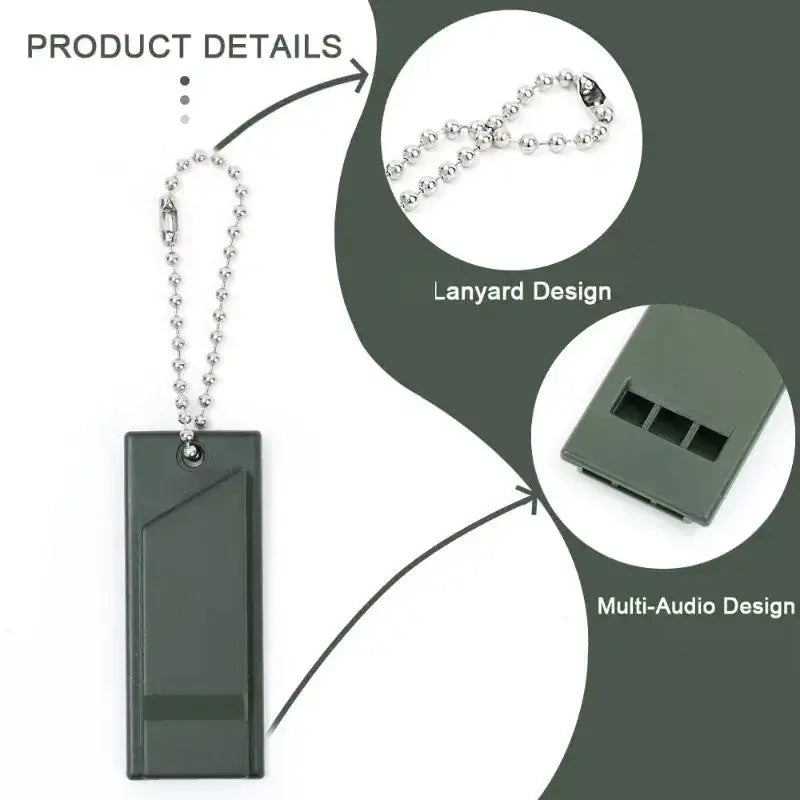 3-Frequency High Decibel Survival Whistle by Habicare