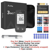 3-in-1 Blood Glucose, Uric Acid & Cholesterol Meter by Habicare