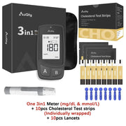 3-in-1 Blood Glucose, Uric Acid & Cholesterol Meter by Habicare