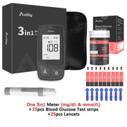 3-in-1 Blood Glucose, Uric Acid & Cholesterol Meter by Habicare