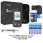 3-in-1 Blood Glucose, Uric Acid & Cholesterol Meter by Habicare
