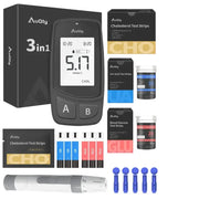3-in-1 Blood Glucose, Uric Acid & Cholesterol Meter by Habicare