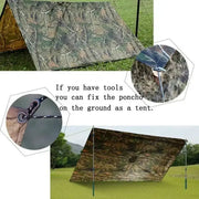 3 in 1 Rain Poncho / Waterproof Tent / Picnic Mat by Habicare