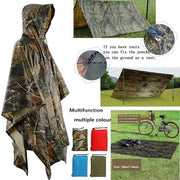 3 in 1 Rain Poncho / Waterproof Tent / Picnic Mat by Habicare