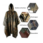 3 in 1 Rain Poncho / Waterproof Tent / Picnic Mat by Habicare