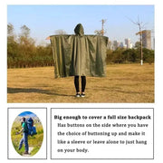 3 in 1 Rain Poncho / Waterproof Tent / Picnic Mat by Habicare