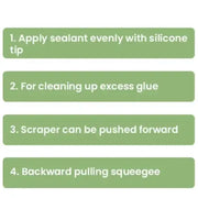 3-in-1 Silicone Remover & Caulk Finisher Tool Set (9PCS) by Habicare