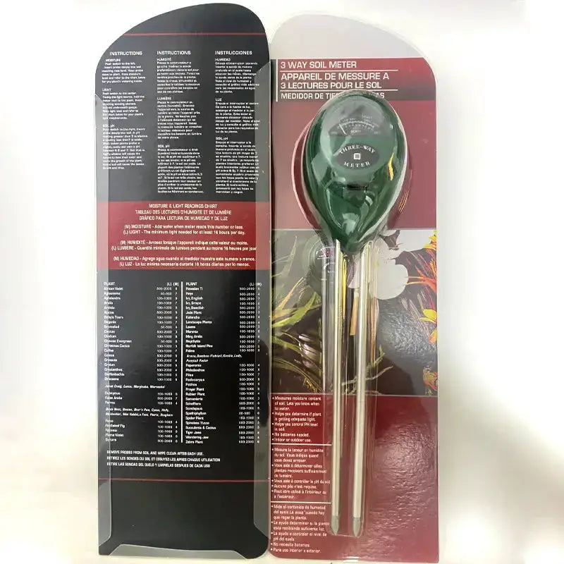 Soil Meter (Moisture, Light, PH) by Habicare