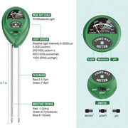 Soil Meter (Moisture, Light, PH) by Habicare