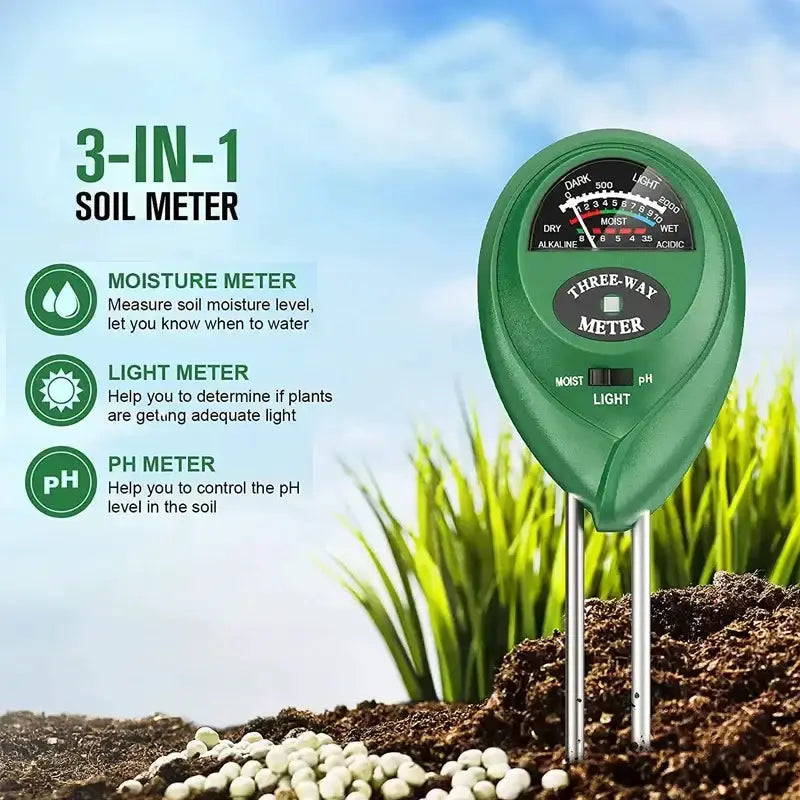 Soil Meter (Moisture, Light, PH) by Habicare
