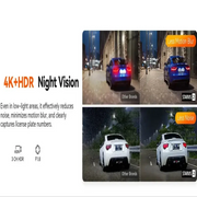 3-Lens Car Camera – Front/Inside/Rear 4K DVR (different models available) by Habicare