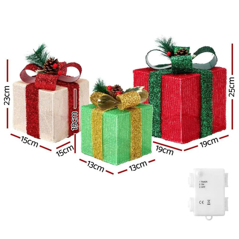 SportZone.co.nz Occasions > Christmas > Christmas Wreaths & Garlands Jingle Jollys Christmas Lights 60 LED Fairy Light Gift Box 3pcs Decorations RGW Jingle Jollys Christmas Lights 60 LED Fairy Light Gift Box 3pcs Decorations RGW