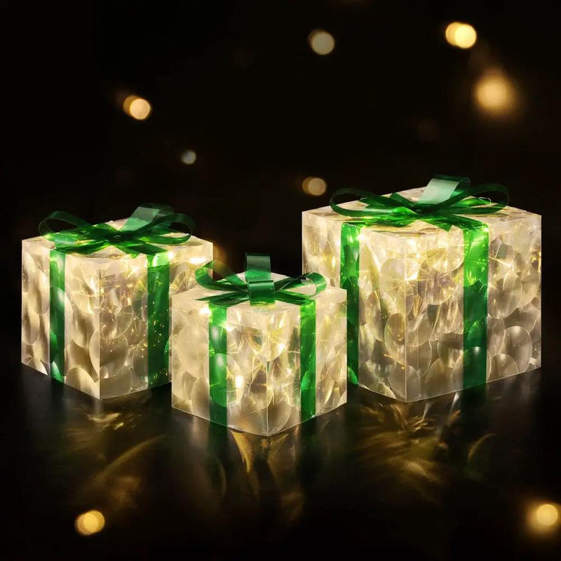 SportZone.co.nz Occasions > Christmas > Outdoor Decorations & Lights Jingle Jollys Christmas Lights 70 LED Fairy Light Gift Box 3pcs Decorations Set Jingle Jollys Christmas Lights 70 LED Fairy Light Gift Box 3pcs Decorations Set