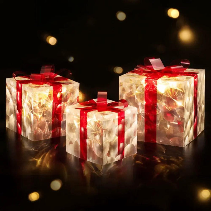 SportZone.co.nz Occasions > Christmas > Christmas Wreaths & Garlands Jingle Jollys Christmas Lights 70 LED Fairy Light Gift Box 3pcs Decorations Red Jingle Jollys Christmas Lights 70 LED Fairy Light Gift Box 3pcs Decorations Red
