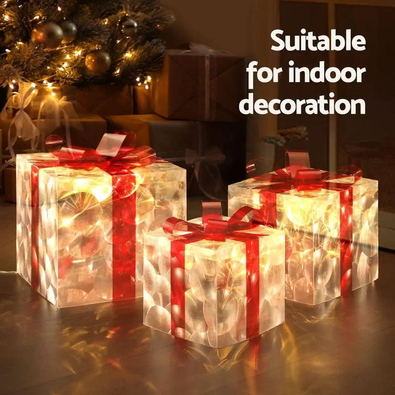 SportZone.co.nz Occasions > Christmas > Christmas Wreaths & Garlands Jingle Jollys Christmas Lights 70 LED Fairy Light Gift Box 3pcs Decorations Red Jingle Jollys Christmas Lights 70 LED Fairy Light Gift Box 3pcs Decorations Red