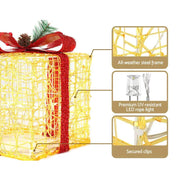 SportZone.co.nz Occasions > Christmas > Outdoor Decorations & Lights Jingle Jollys Christmas Lights Gift Box Set 3 PCS Set 48 LED Decorations Jingle Jollys Christmas Lights Gift Box Set 3 PCS Set 48 LED Decorations