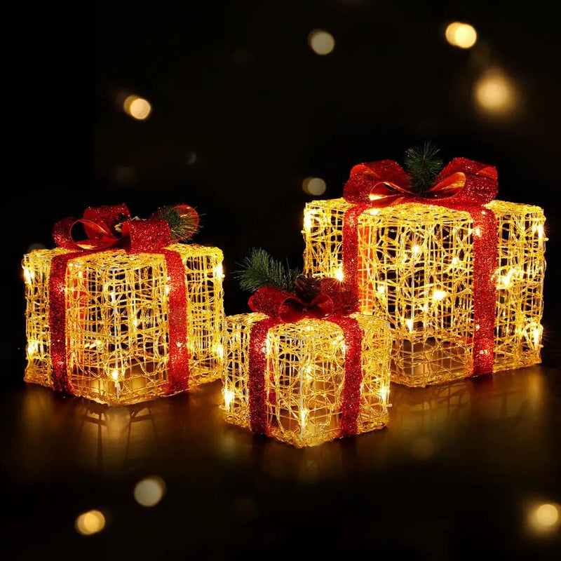 SportZone.co.nz Occasions > Christmas > Outdoor Decorations & Lights Jingle Jollys Christmas Lights Gift Box Set 3 PCS Set 48 LED Decorations Jingle Jollys Christmas Lights Gift Box Set 3 PCS Set 48 LED Decorations