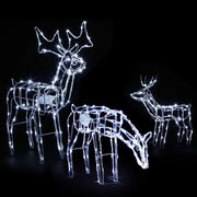 SportZone.co.nz Occasions > Christmas > Outdoor Decorations & Lights Jingle Jollys Christmas Lights 3 Pcs Reindeers 250 LED Decorations Jingle Jollys Christmas Lights 3 Pcs Reindeers 250 LED Decorations