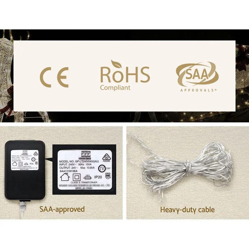 SportZone.co.nz Occasions > Christmas > Outdoor Decorations & Lights Jingle Jollys Christmas Lights 3 Pcs Reindeers 250 LED Decorations Jingle Jollys Christmas Lights 3 Pcs Reindeers 250 LED Decorations