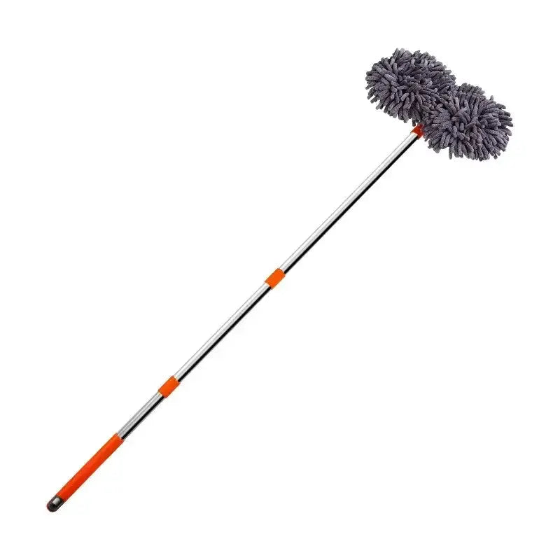 3-Section Telescopic Car Wash Mop with Double Brush Head by Habicare