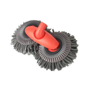 3-Section Telescopic Car Wash Mop with Double Brush Head by Habicare